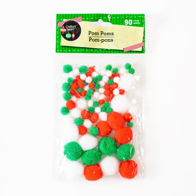 DIY handmade pompoms for Christmas