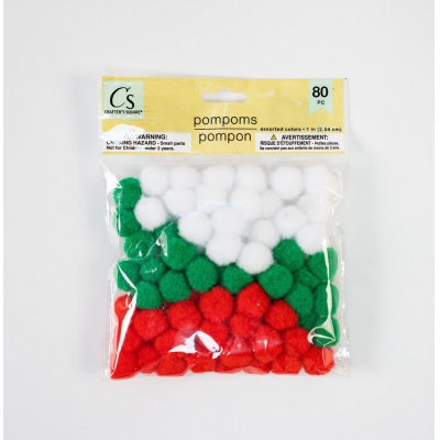 DIY handmade pompoms for Christmas